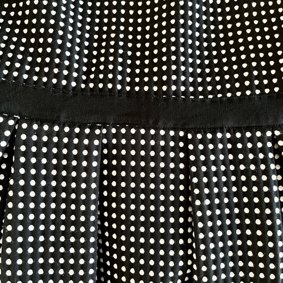Erin Fetherston Size 4 Polka Dot Black and White Fit Flare Dress Sleeveless - Picture 5 of 16